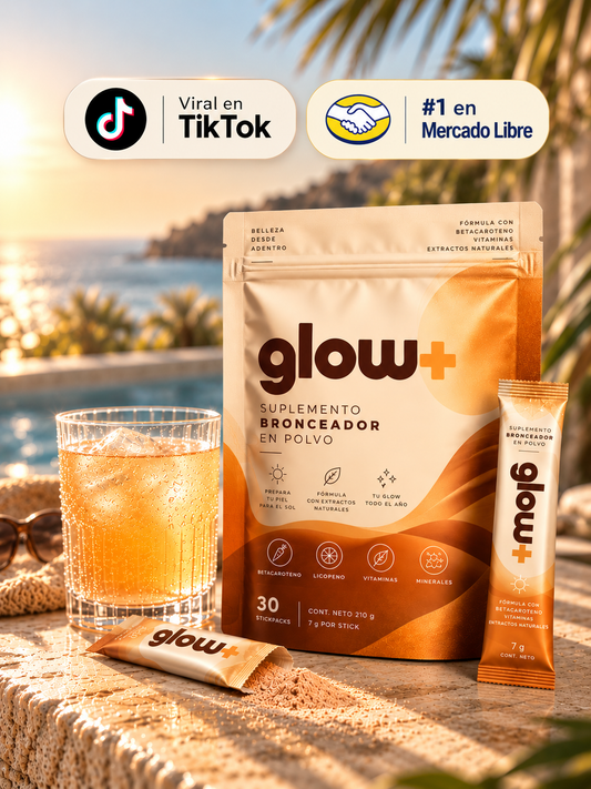 GLOW+ Suplemento Bronceador en Polvo