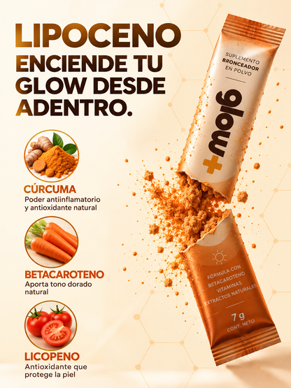 GLOW+ Suplemento Bronceador en Polvo